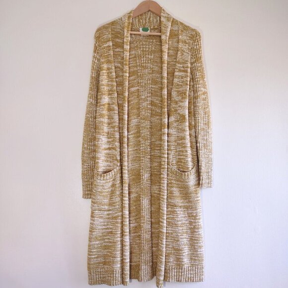 Anthropologie Abigail Boho Long Cardigan Patch Pockets Cabincore Praire Small - Picture 2 of 11